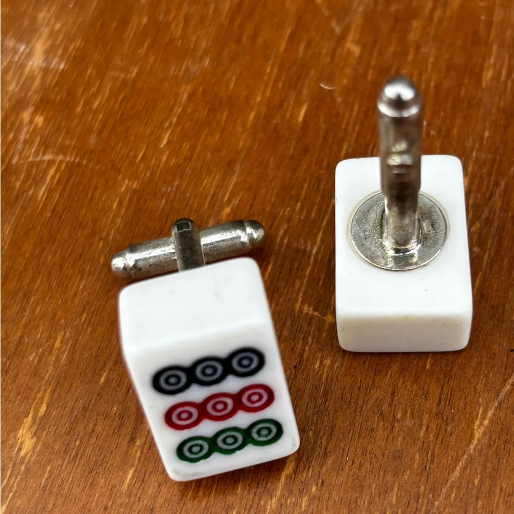 Nine dots mini mahjong Cufflinks